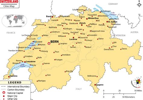 list of cities switzerland